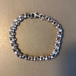 Sterling Silver Chunky Cable Link Bracelet